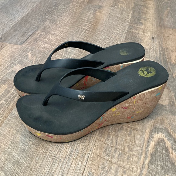 ZAXY | Flip Flop Wedge Sandal Heels - Picture 1 of 8